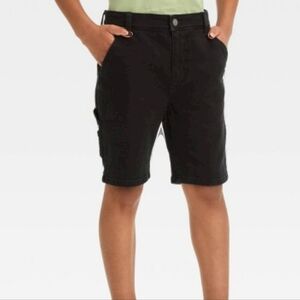 Art Class Relaxed Tapered Carpenter Black Shorts
